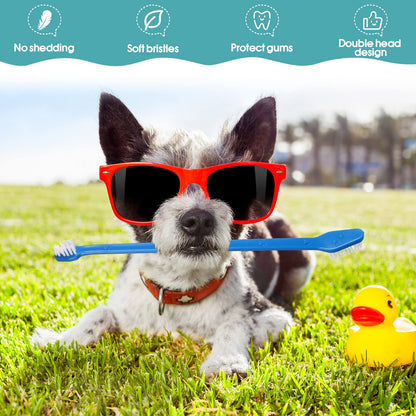 Double Head Pet Toothbrush Set For Daily Care