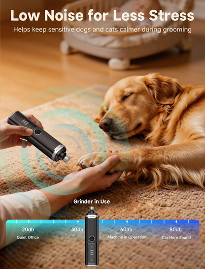 Quiet LED Pet Nail Grinder For Dogs & Cats