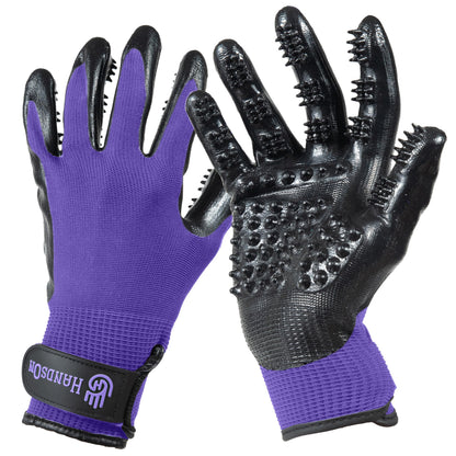 Pet Grooming Gloves For Shedding & Bathing