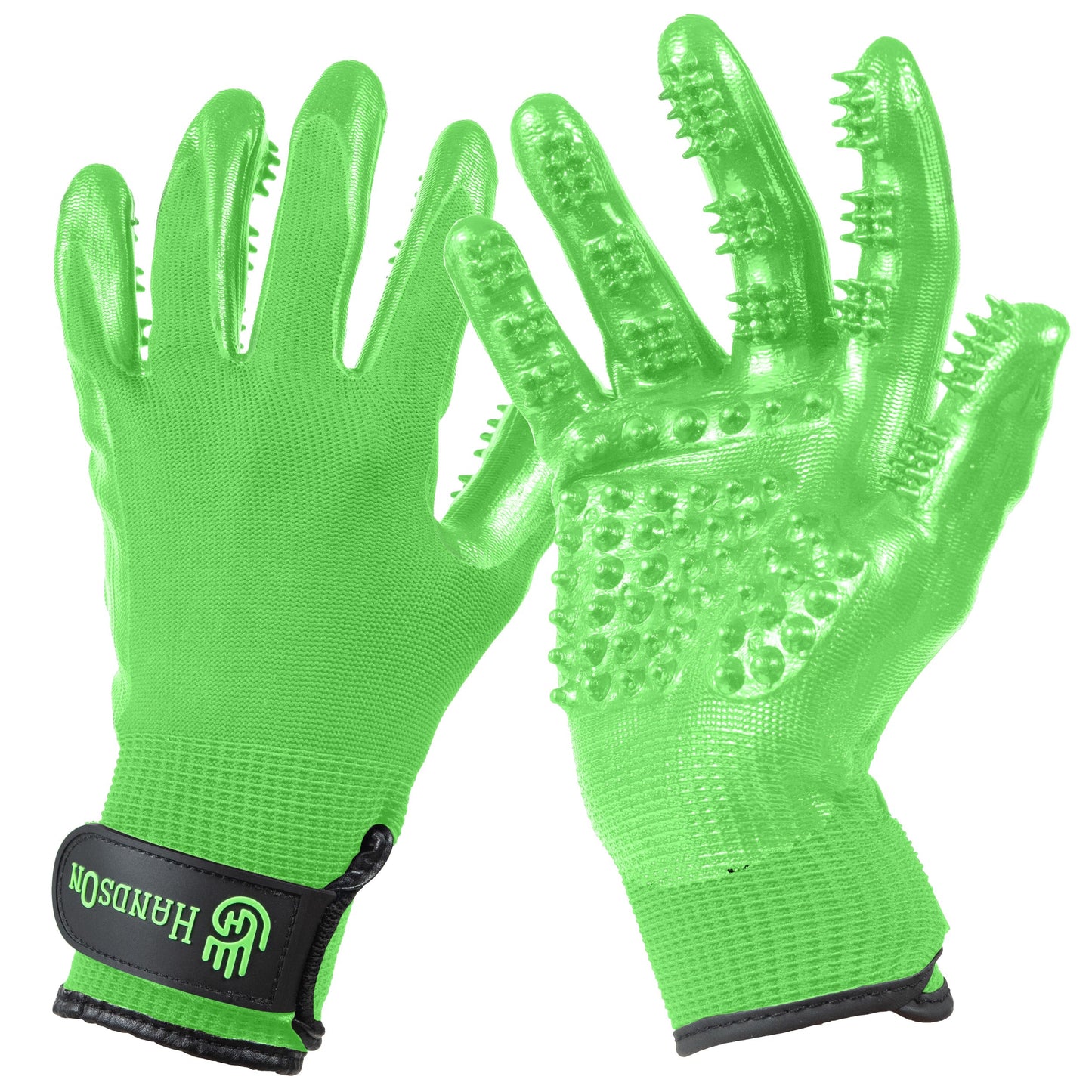Pet Grooming Gloves For Shedding & Bathing