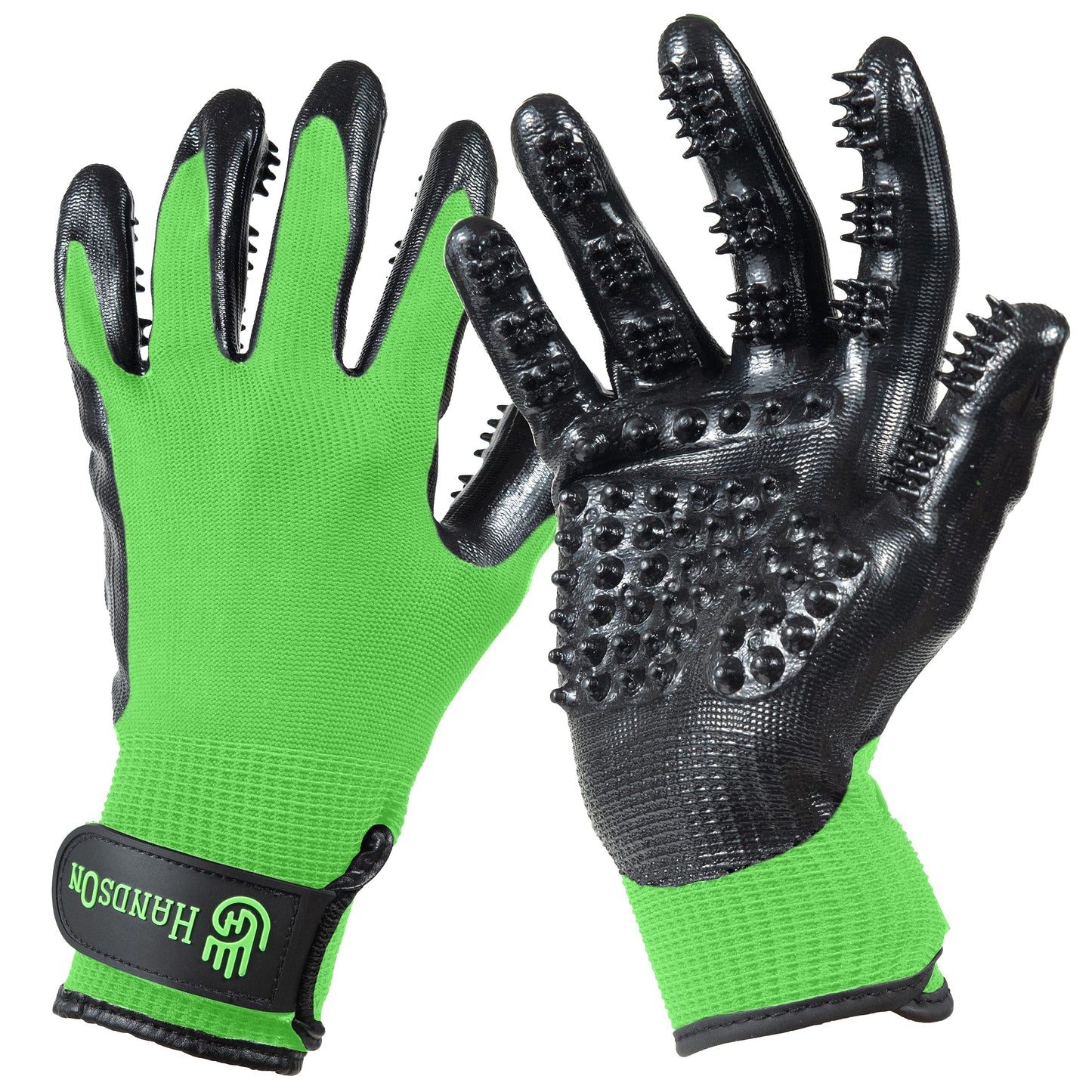 Pet Grooming Gloves For Shedding & Bathing
