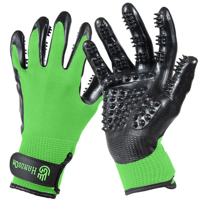 Pet Grooming Gloves For Shedding & Bathing