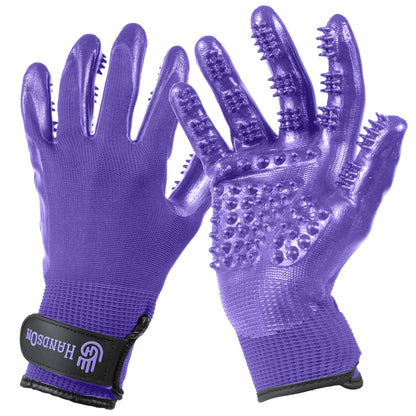 Pet Grooming Gloves For Shedding & Bathing