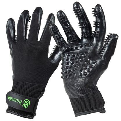 Pet Grooming Gloves For Shedding & Bathing