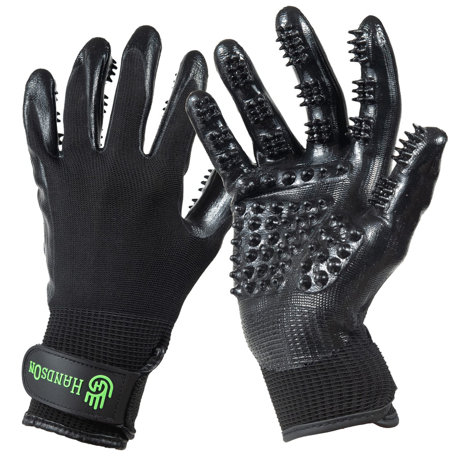 Pet Grooming Gloves For Shedding & Bathing